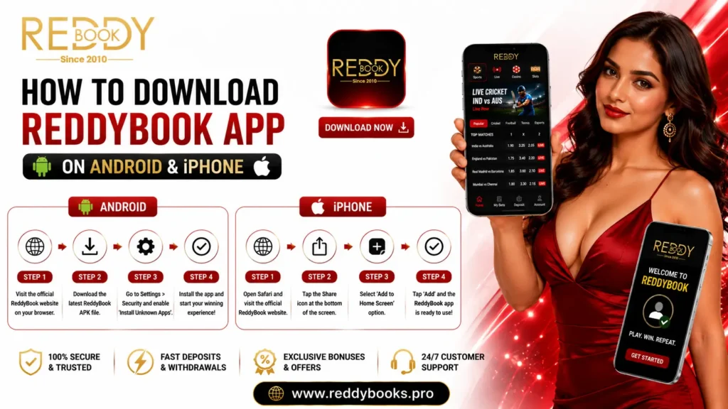 How to Download the ReddyBook App on Android & iPhone