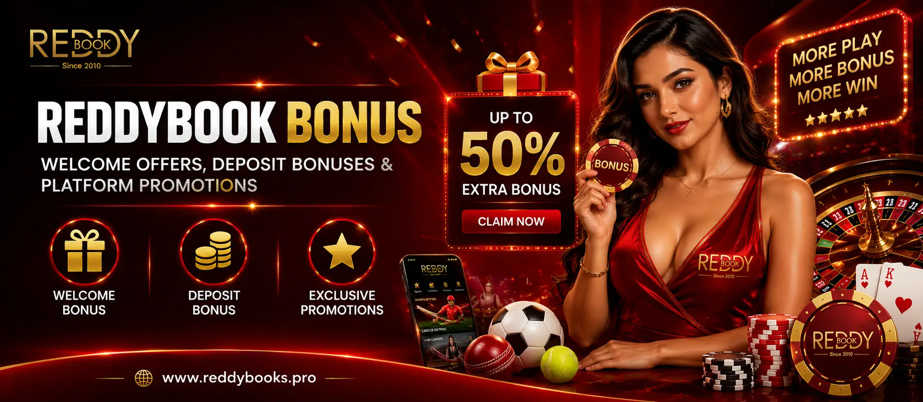 ReddyBook Bonus – Welcome Offers, Deposit Bonuses & Platform Promotions