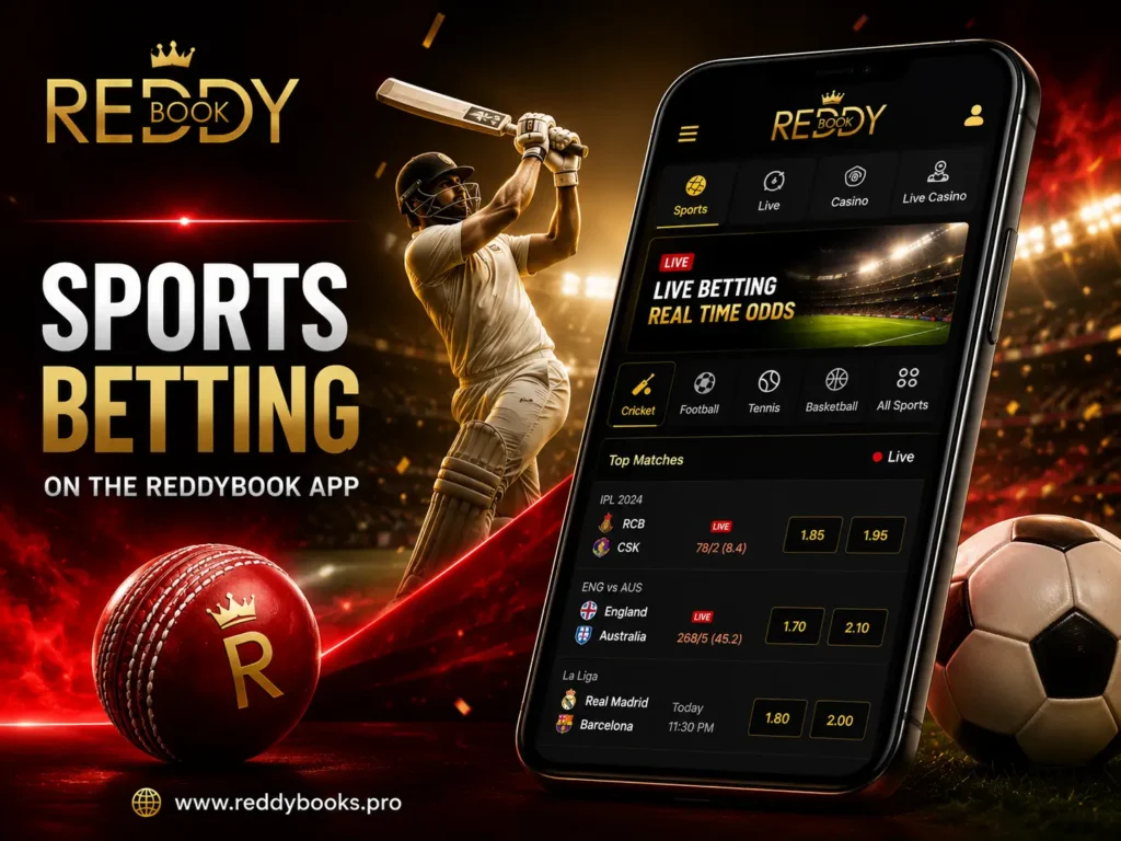 Sports Betting on the ReddyBook App